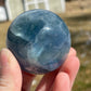 Blue Fluorite Crystal Sphere