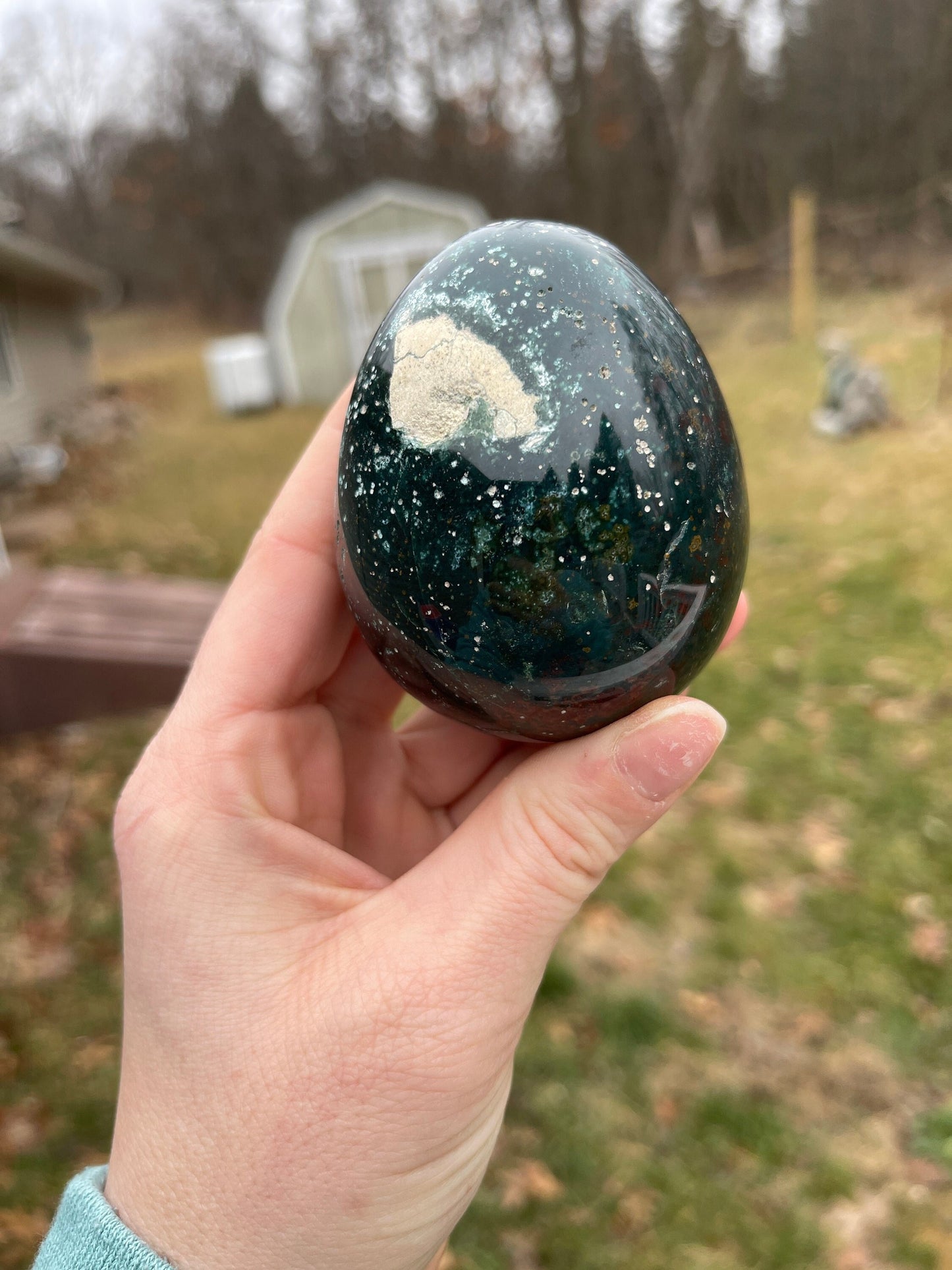 Ocean Jasper Crystal Egg