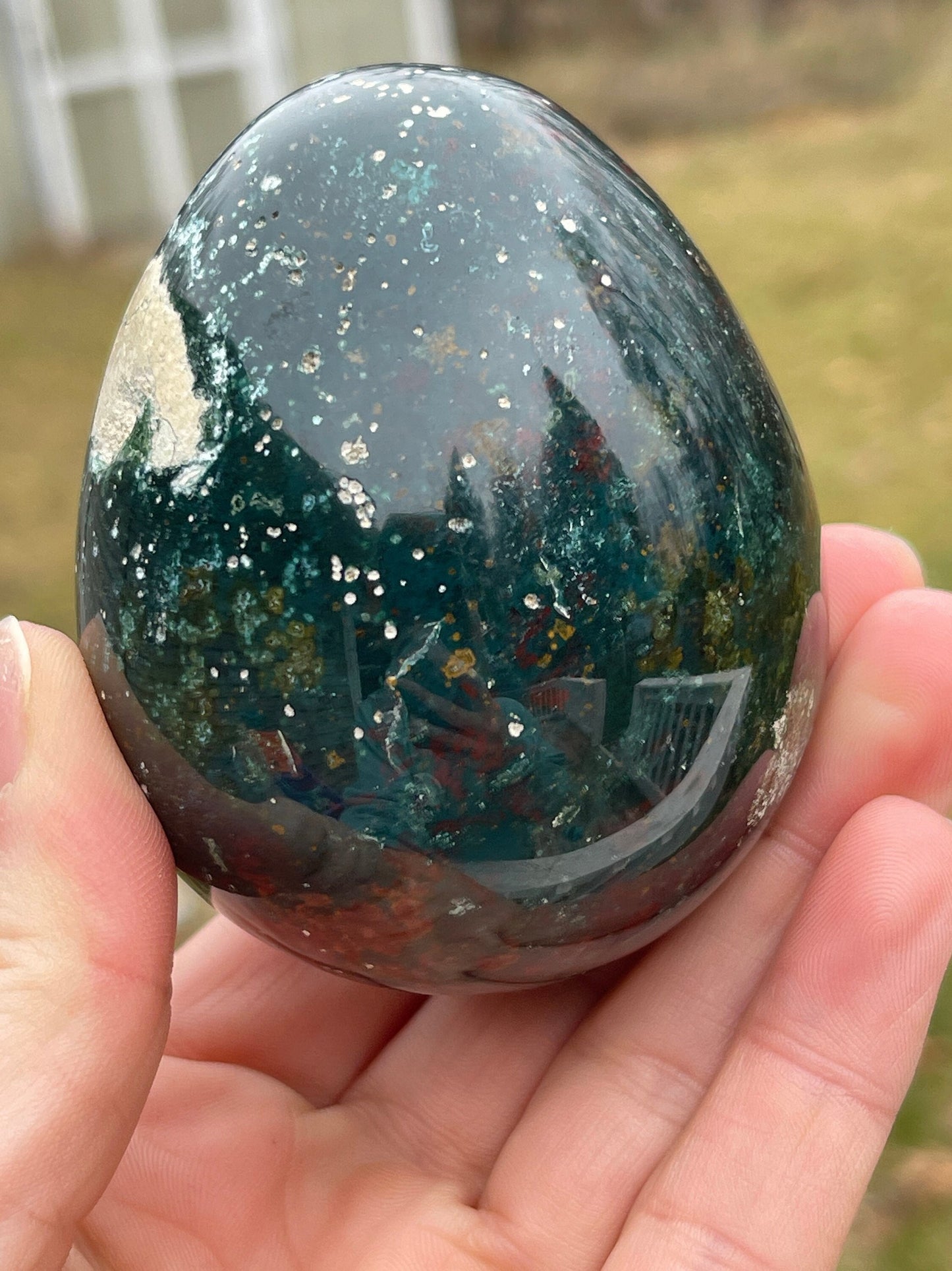 Ocean Jasper Crystal Egg