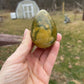 Ocean Jasper Crystal Egg: Meditation Stone Carving