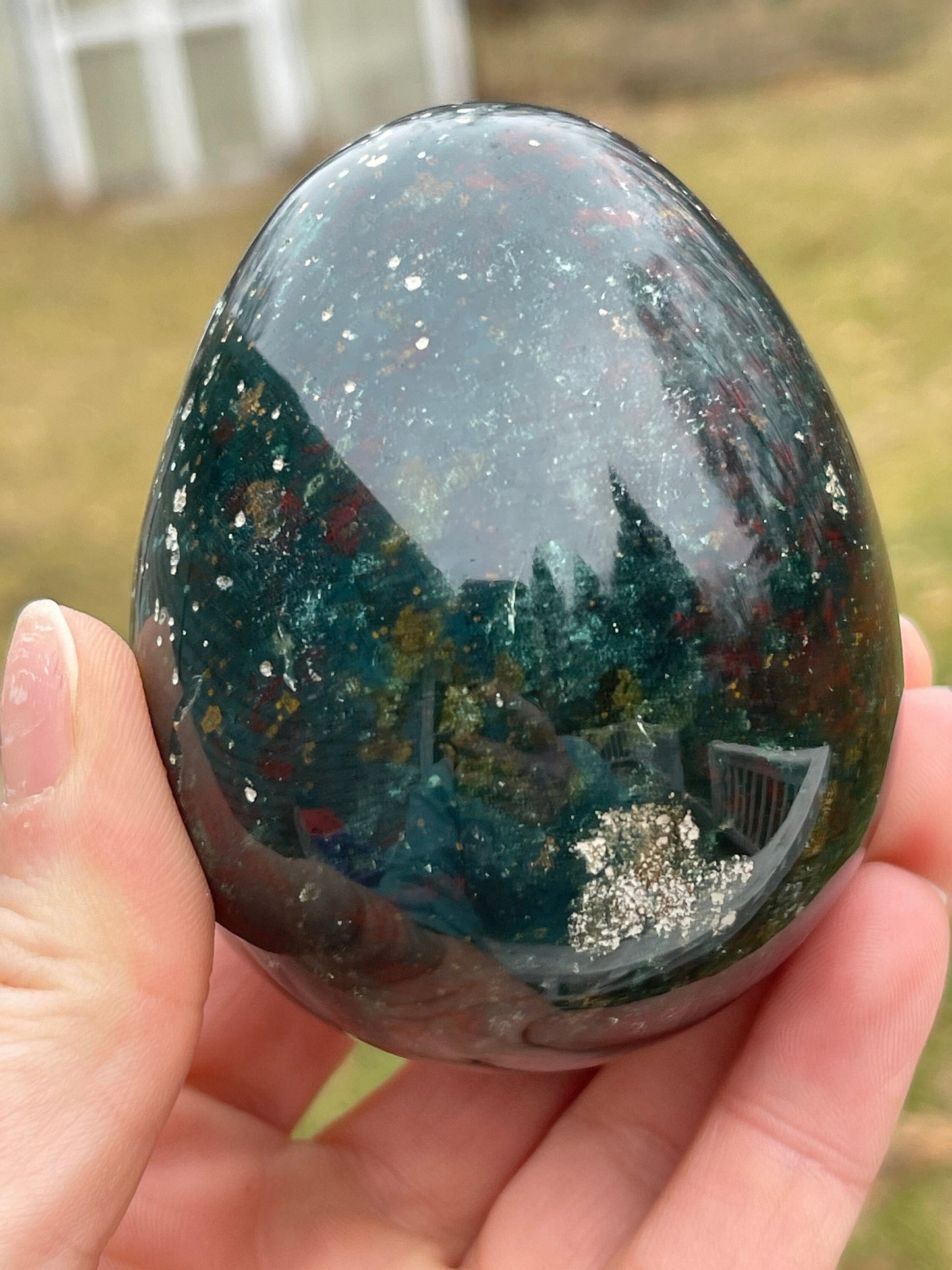 Ocean Jasper Crystal Egg