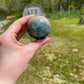 Blue Green Fluorite Crystal Sphere: Meditation Stone