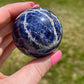 Sodalite Crystal Sphere: Meditation Stone, Third Eye Chakra