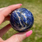Sodalite Crystal Sphere: Meditation Stone, Third Eye Chakra