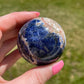 Sodalite Crystal Sphere: Meditation Stone, Third Eye Chakra