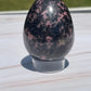 Rhodonite Crystal Egg Carving