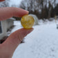 Rainbow Golden Rutile Mini Sphere: Crystal Carving, Meditation Stone