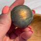 Small Labradorite Crystal Sphere: Pocket Meditation Stone