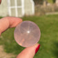 Small Rose Quartz Sphere with Star Flash