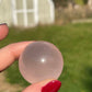 Small Rose Quartz Sphere with Star Flash