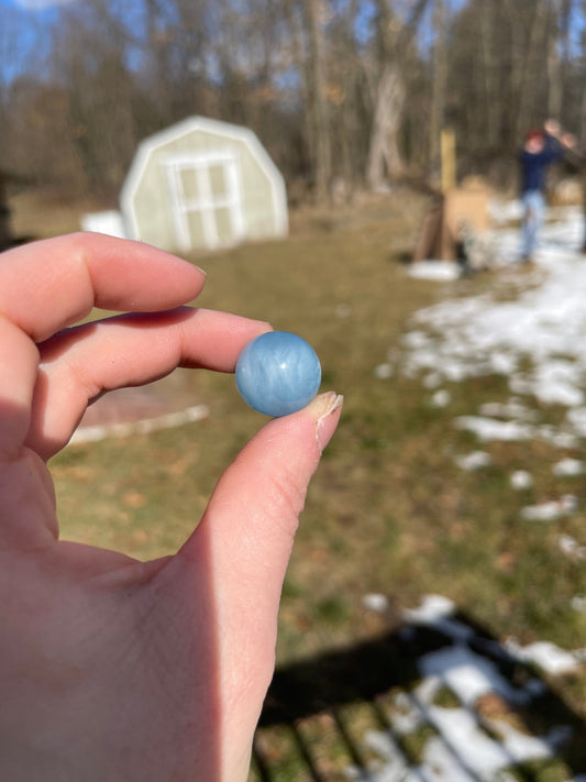 Mini Aquamarine Crystal Sphere