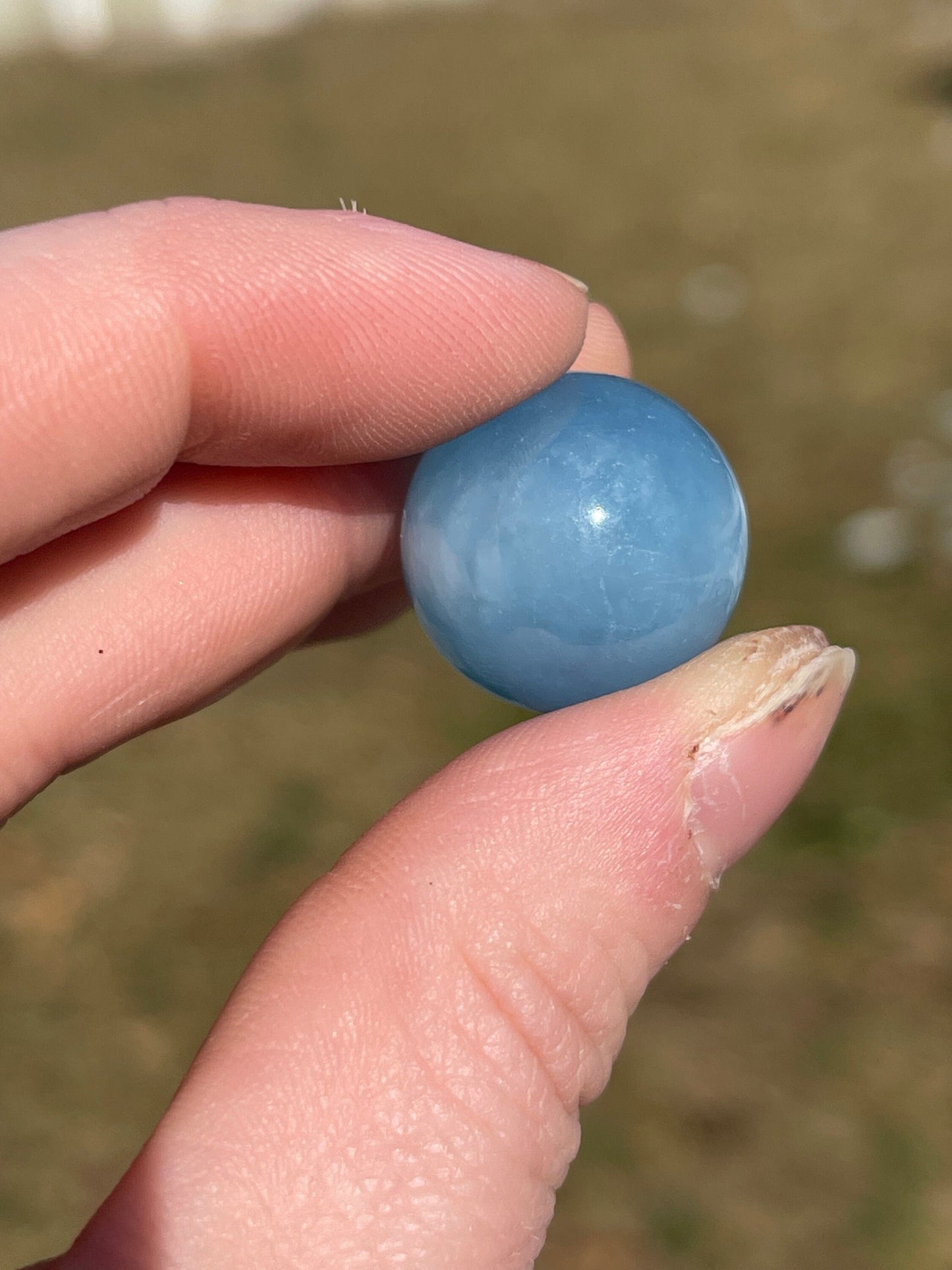 Mini Aquamarine Crystal Sphere