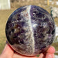 Dream Amethyst Crystal Sphere |  Meditation Stone | Crystal Carving