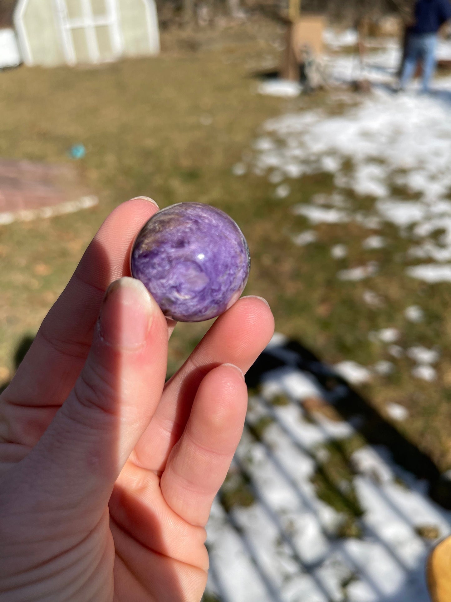 Charoite Mini Crystal Sphere