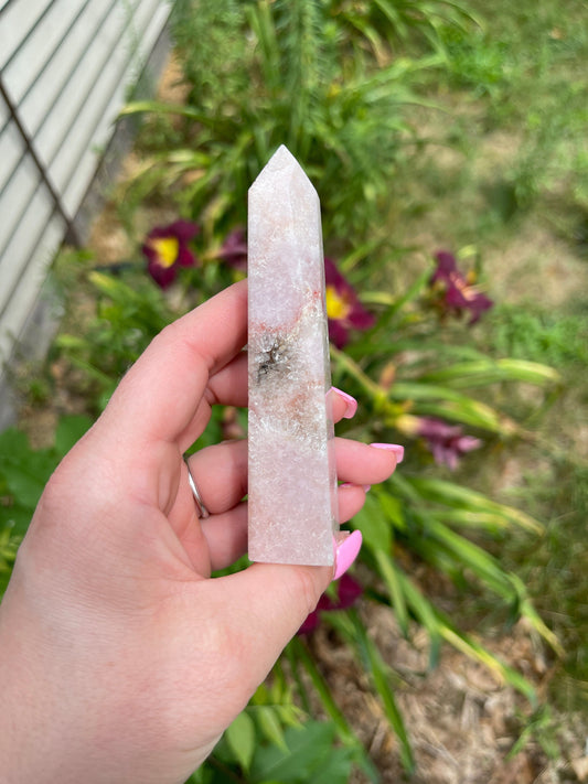Pink amethyst tower