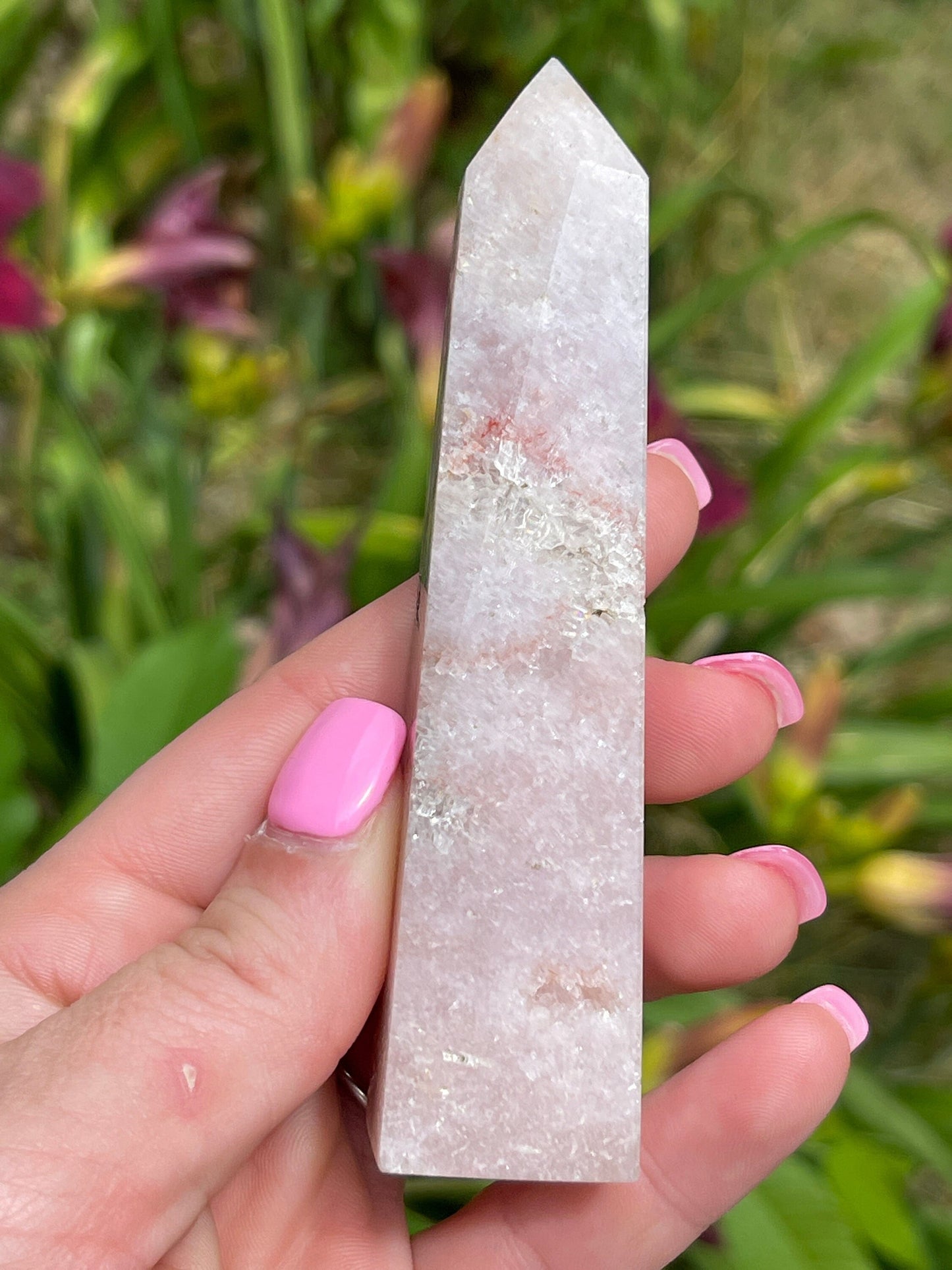 Pink amethyst tower