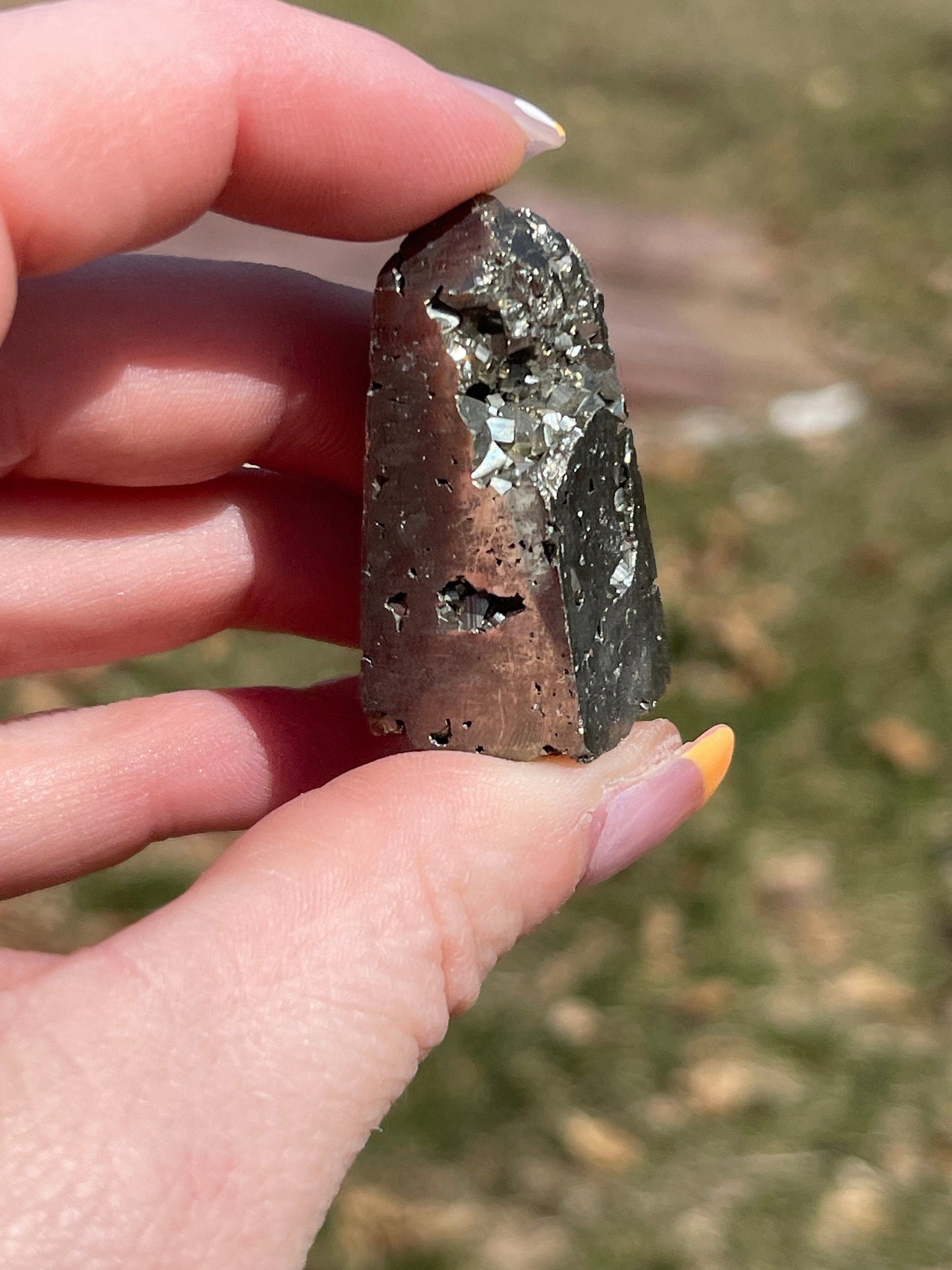 Mini Pyrite Crystal Point