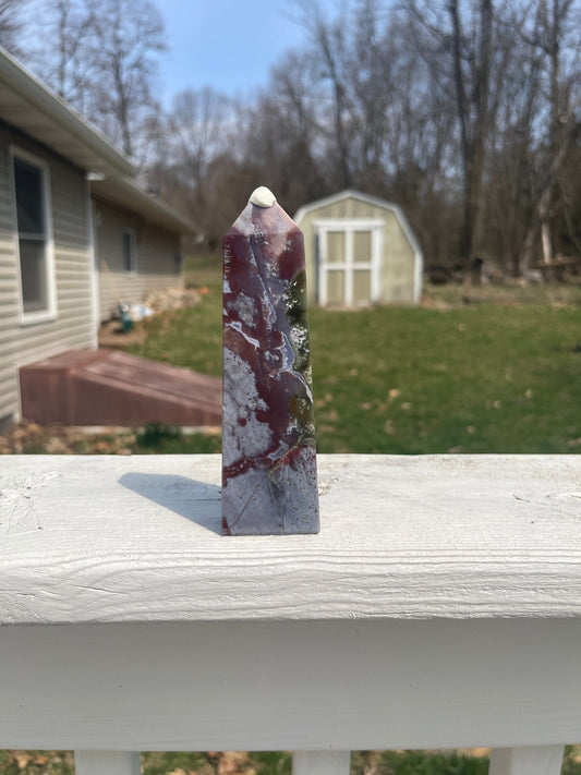 Ocean Jasper Crystal Tower