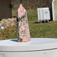 Rhodochrosite & Pyrite Crystal Tower