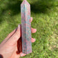 Ruby in Kyanite Crystal Tower: UV Reactive Healing Stone