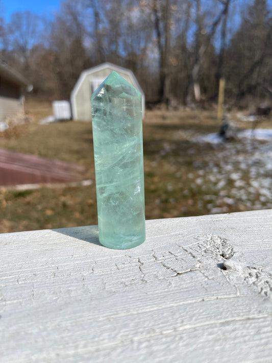 Baja Blast Fluorite Crystal Tower