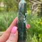 Moss Agate Crystal Tower: New Beginnings, Grounding Stone
