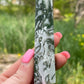 Moss Agate Crystal Tower: New Beginnings, Grounding Stone