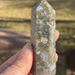 Llanite crystal tower d | que sera | crystal carving | meditation stone