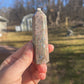Llanite crystal tower f | que sera | crystal carving | meditation stone