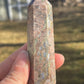 Llanite crystal tower f | que sera | crystal carving | meditation stone