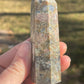 Llanite crystal tower e | que sera | crystal carving | meditation stone