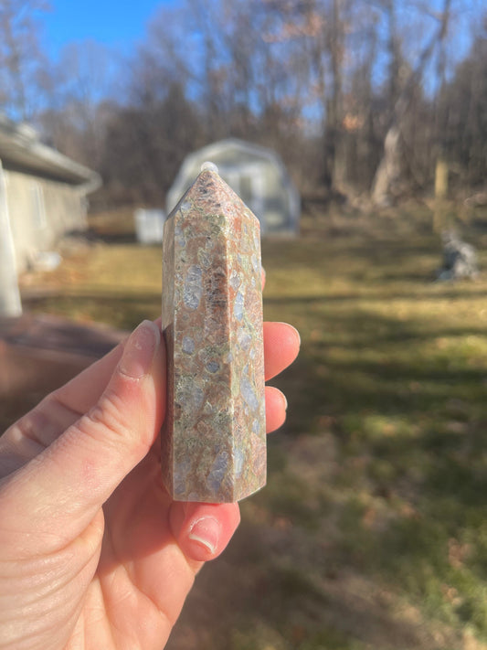 Llanite Tower Crystal: Que Sera Meditation Stone