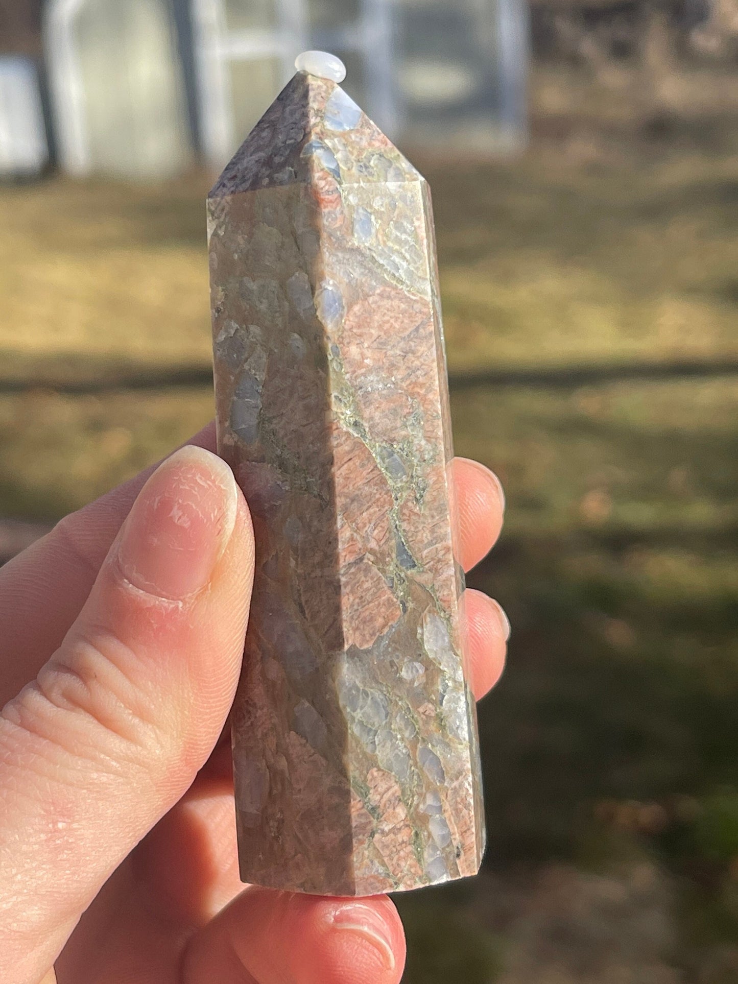 Llanite Tower Crystal: Que Sera Meditation Stone