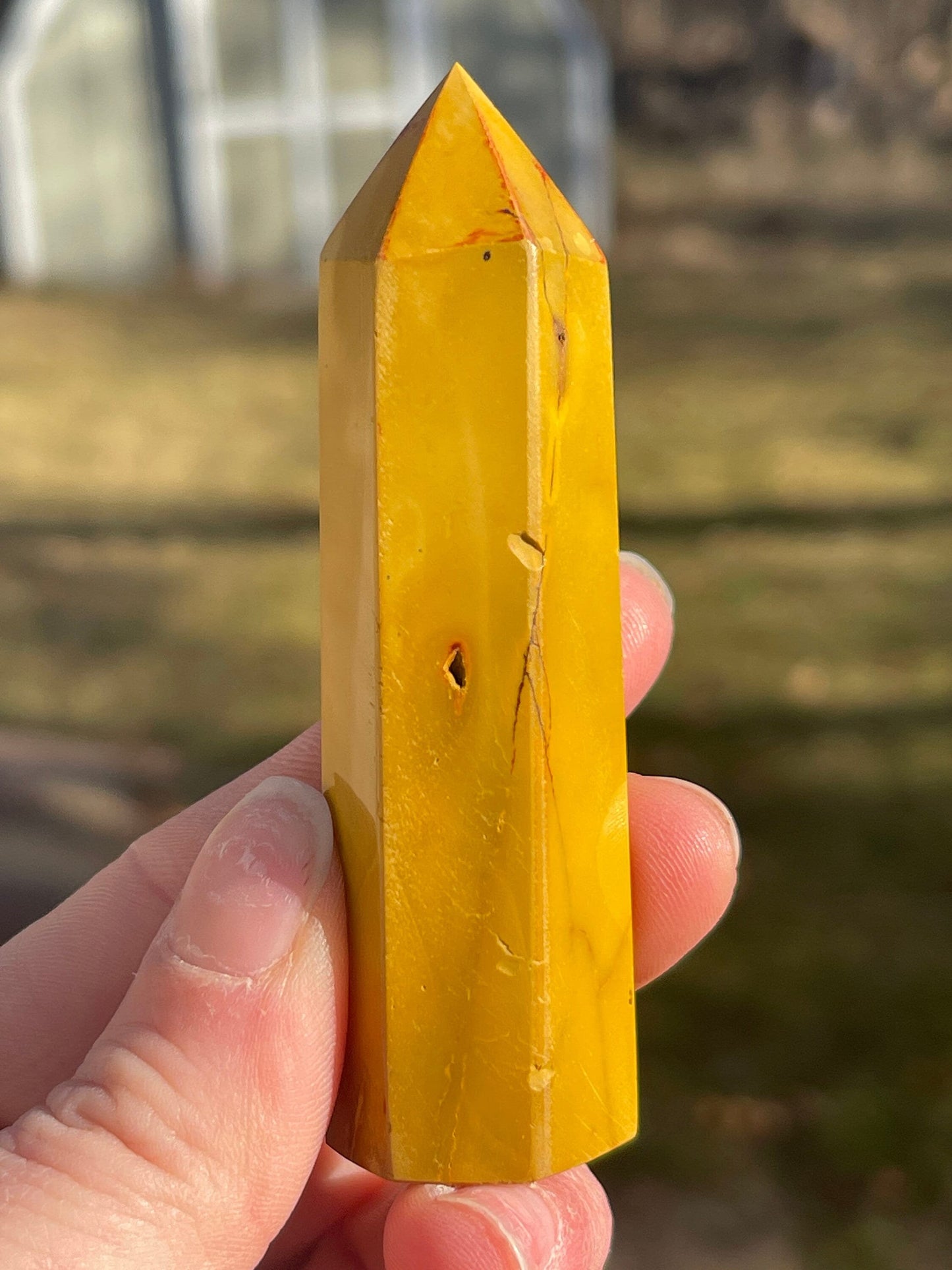 Mookaite Jasper Crystal Tower: Australian Carved Meditation Stone