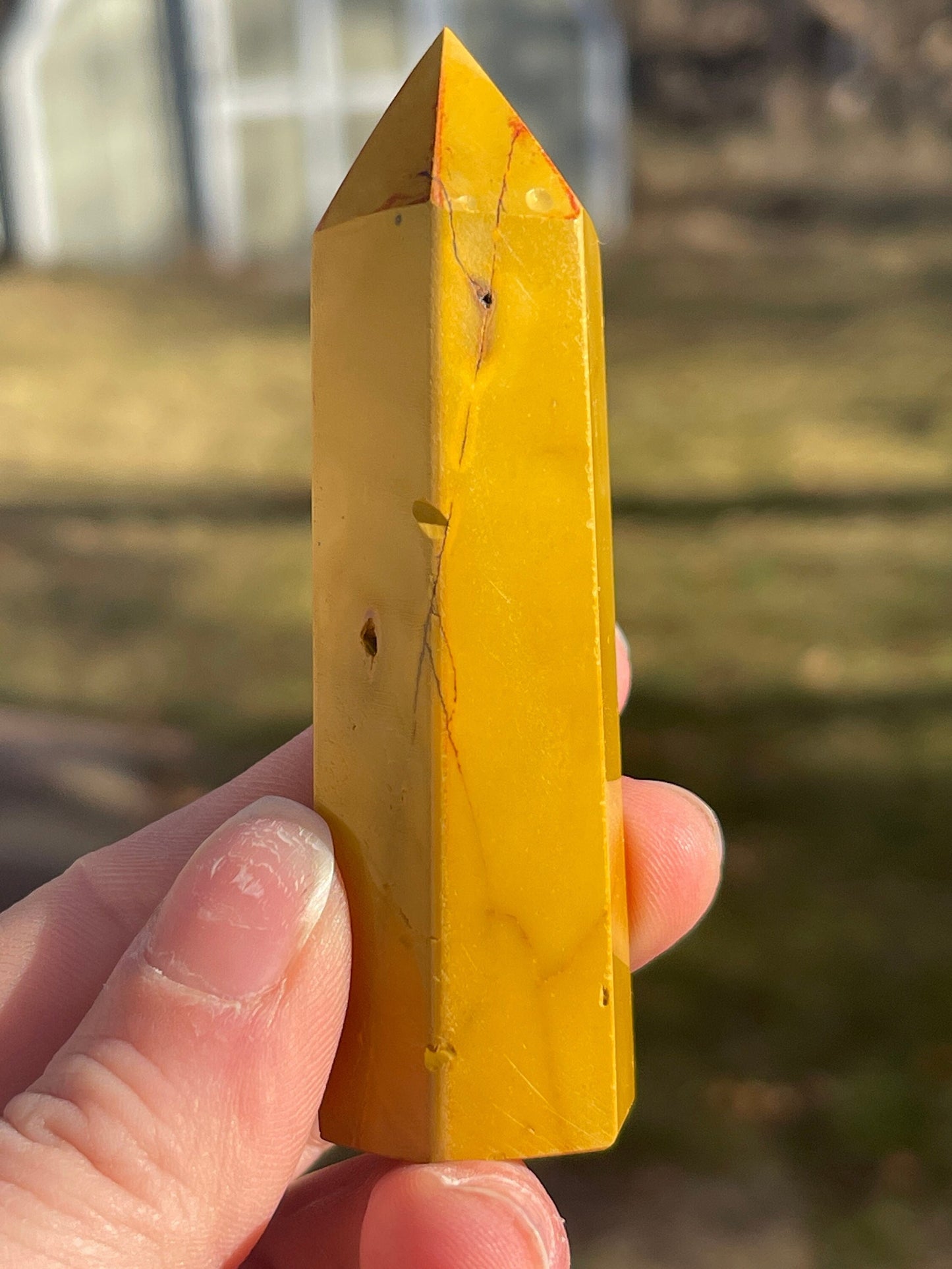 Mookaite Jasper Crystal Tower: Australian Carved Meditation Stone