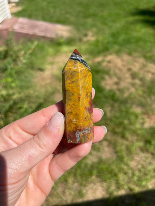 Ocean jasper crystal tower