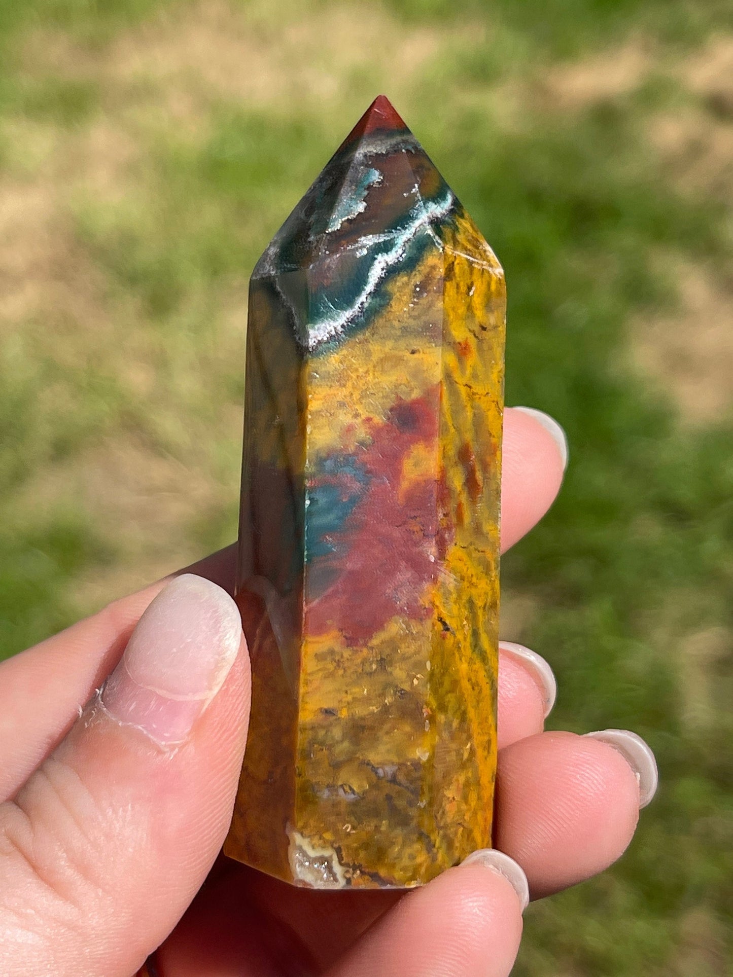 Ocean jasper crystal tower