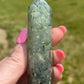 Prehnite Crystal Tower: Meditation Stone Carving (3.2in)