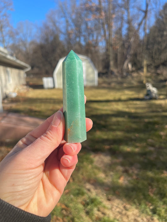Green Aventurine Crystal Tower