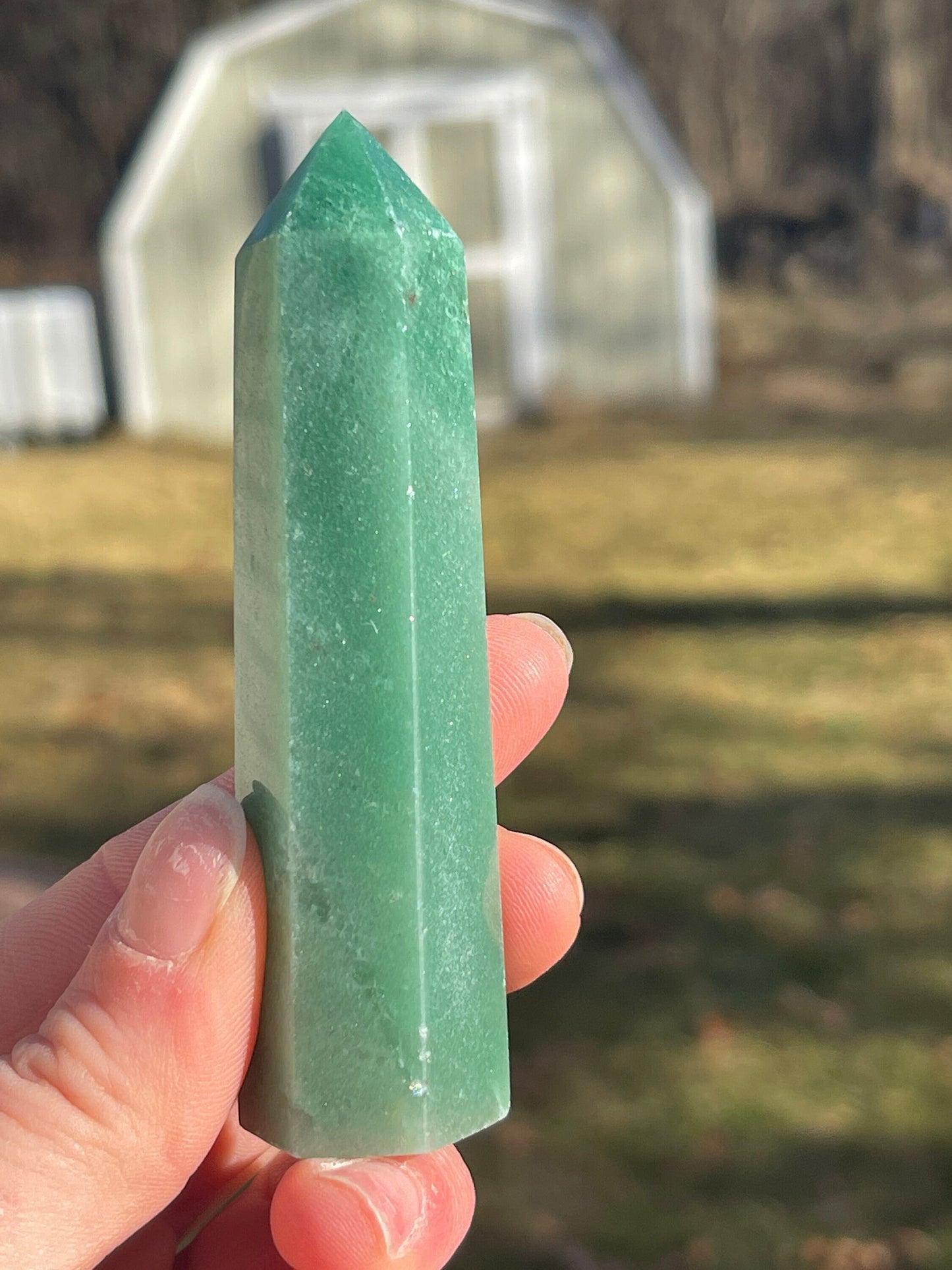 Green Aventurine Crystal Tower