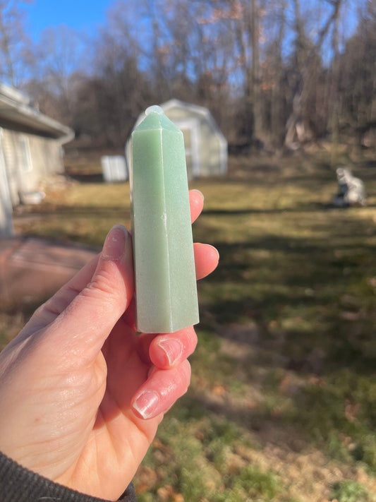 Green Aventurine Crystal Tower