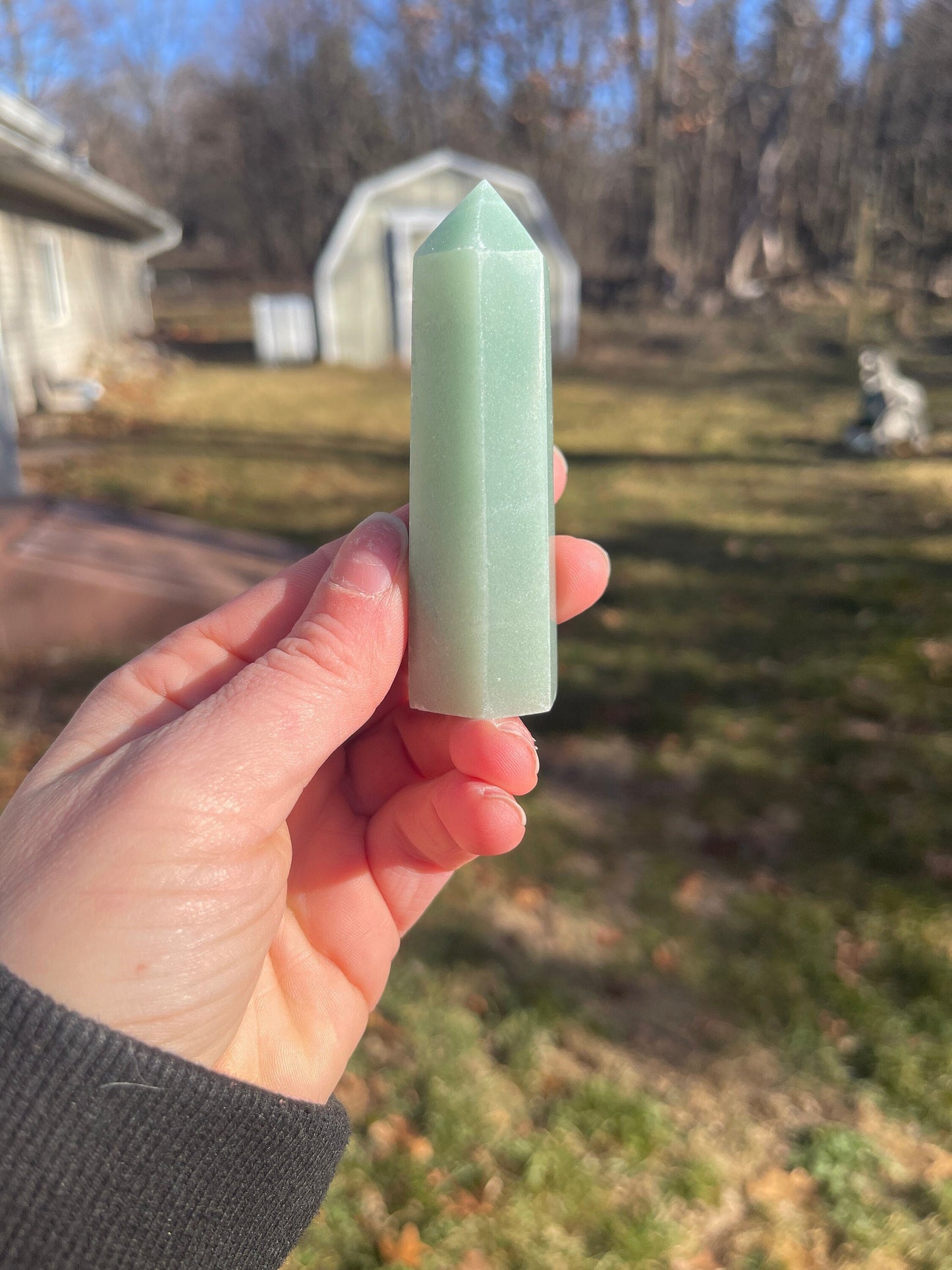 Green Aventurine Crystal Tower