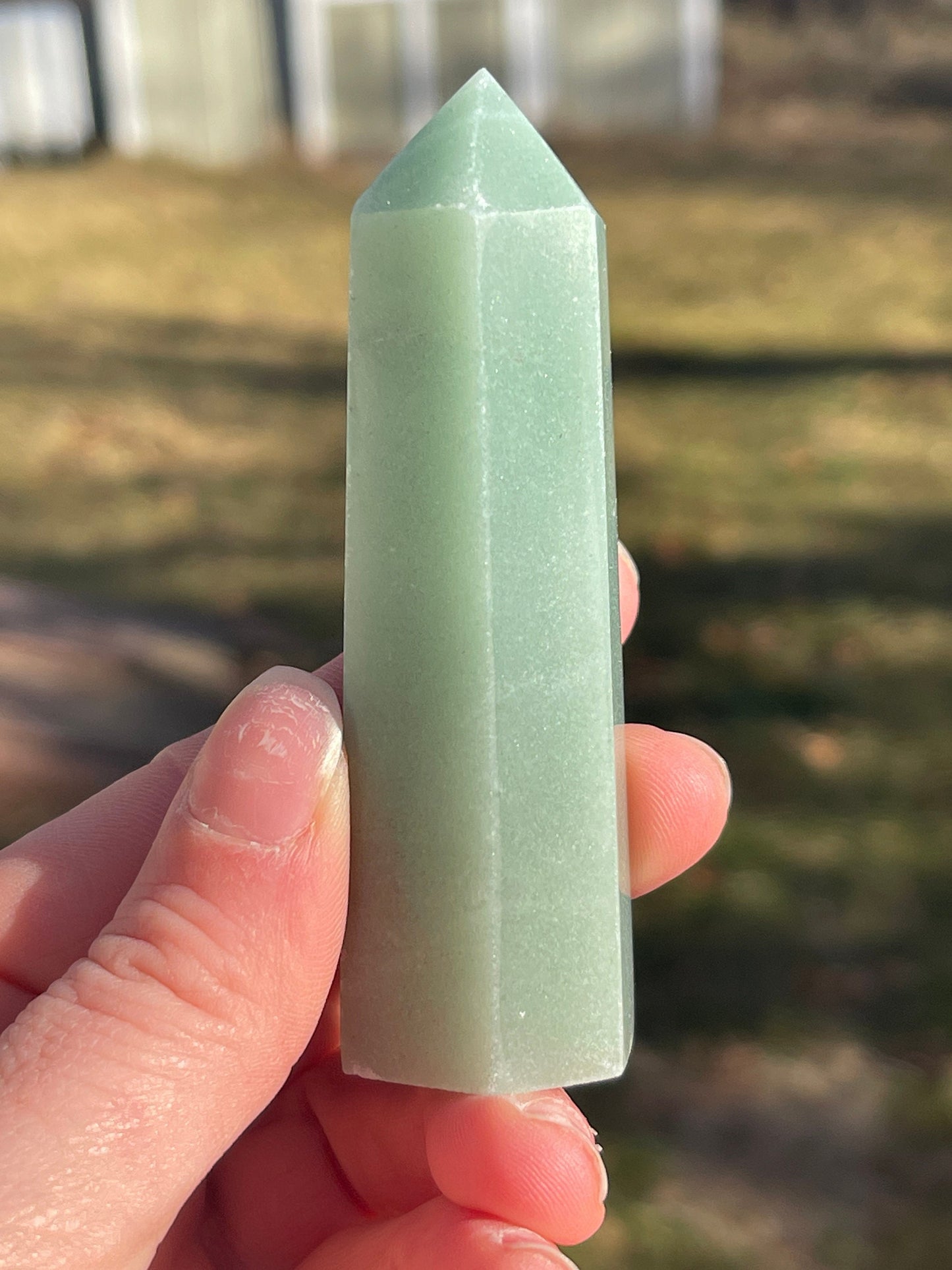 Green Aventurine Crystal Tower