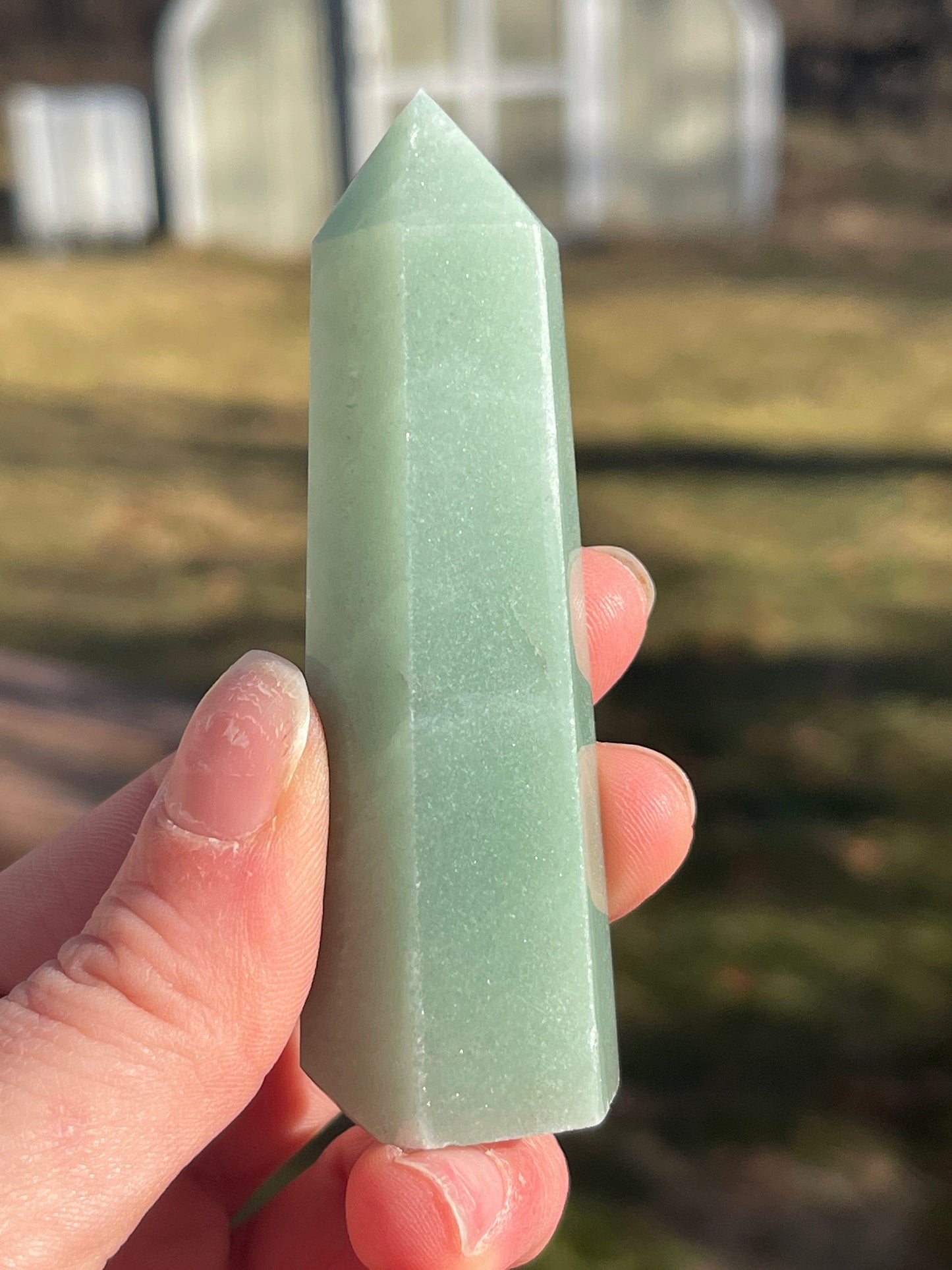 Green Aventurine Crystal Tower