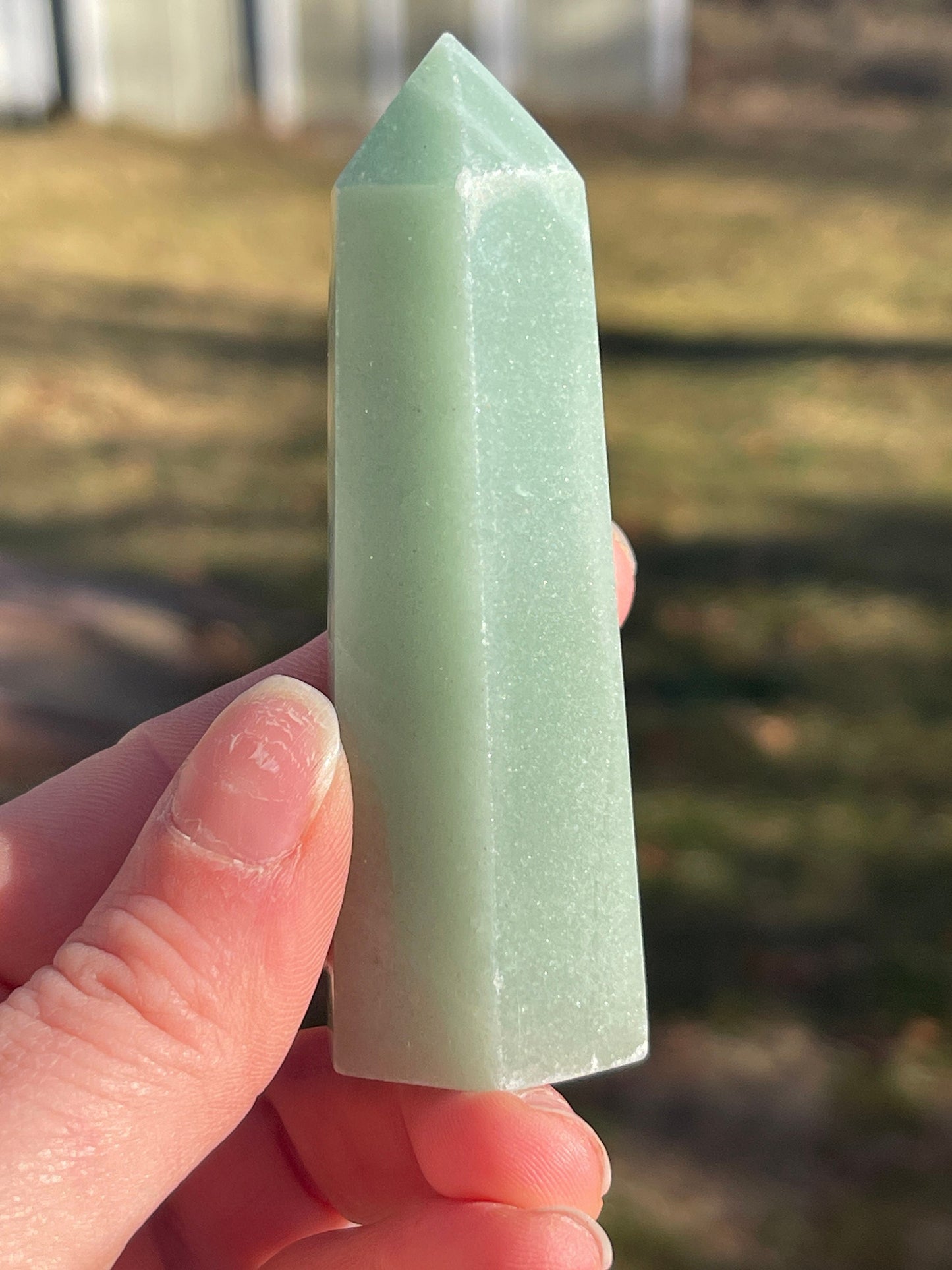 Green Aventurine Crystal Tower