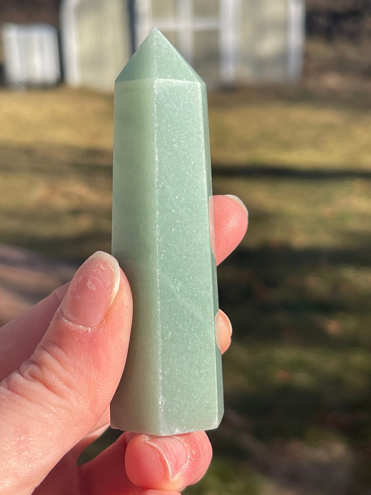 Green Aventurine Crystal Tower