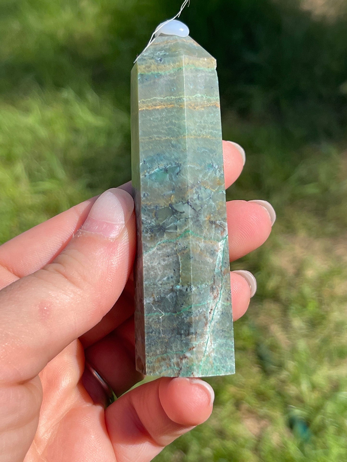 Chrysocolla Crystal Tower