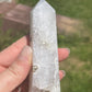 Moss Agate Crystal Tower: Healing Stone Point