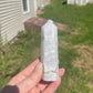 Moss Agate Crystal Tower