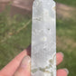Moss Agate Crystal Tower